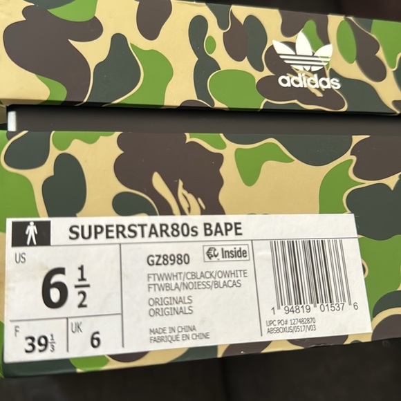 Superstar80s Bape/Adidas - Picture 4 of 4